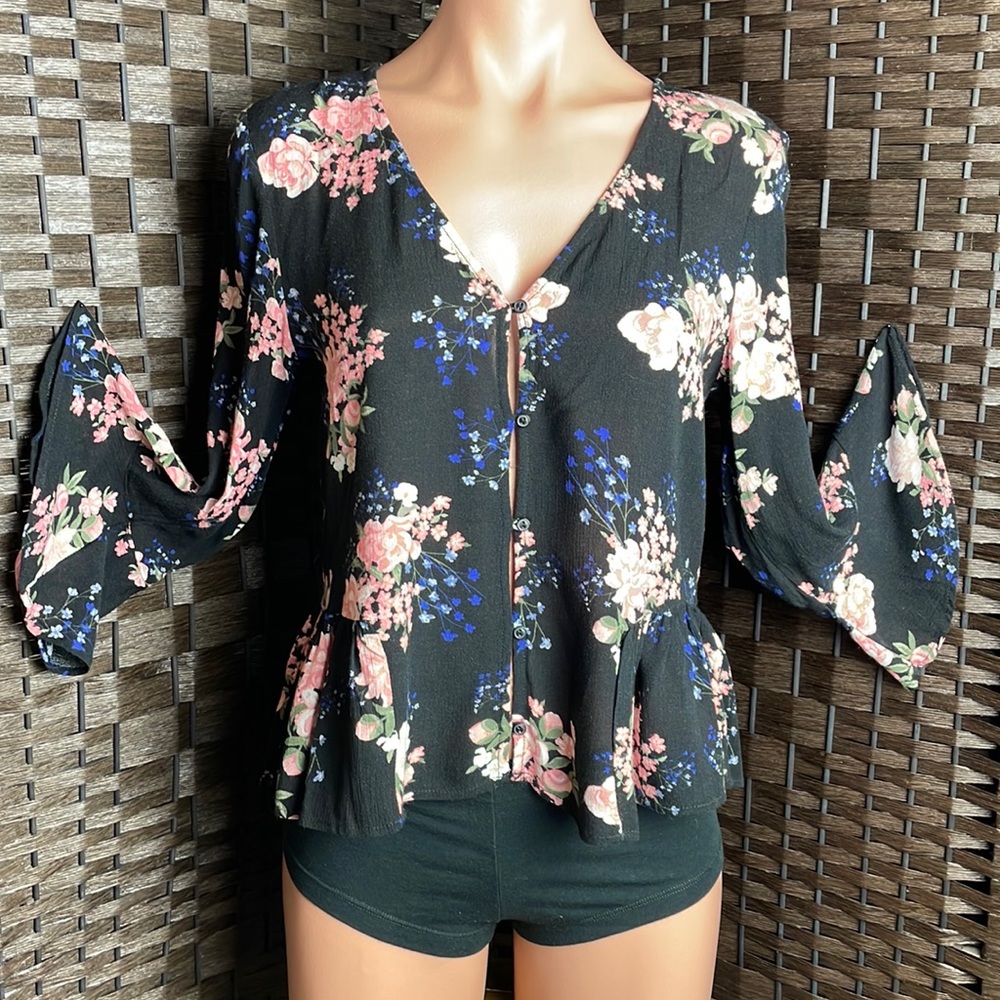 H&M Womens Floral Blouse/Top